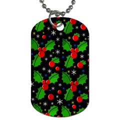 Xmas Magical Pattern Dog Tag (one Side) by Valentinaart