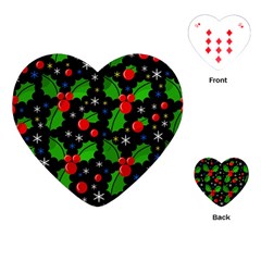 Xmas Magical Pattern Playing Cards (heart) 