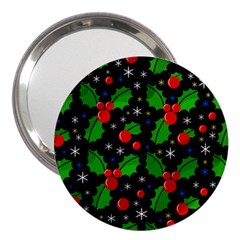 Xmas Magical Pattern 3  Handbag Mirrors