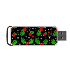 Xmas Magical Pattern Portable Usb Flash (one Side) by Valentinaart