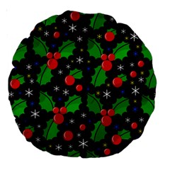 Xmas Magical Pattern Large 18  Premium Round Cushions