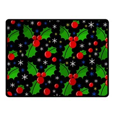 Xmas Magical Pattern Double Sided Fleece Blanket (small) 