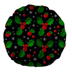 Xmas Magical Pattern Large 18  Premium Flano Round Cushions