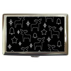 Black Xmas Pattern Cigarette Money Cases