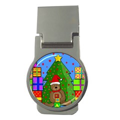 Xmas Gifts Money Clips (round) 