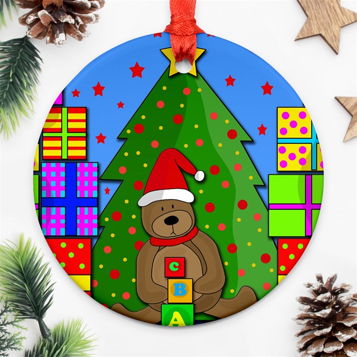 Xmas gifts Round Ornament (Two Sides) 