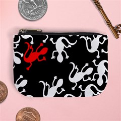 Red Lizard Mini Coin Purses by Valentinaart