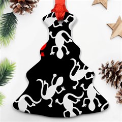 Red Lizard Ornament (christmas Tree)