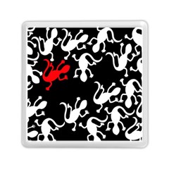 Red Lizard Memory Card Reader (square)  by Valentinaart