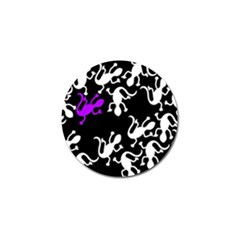 Purple Lizard  Golf Ball Marker by Valentinaart