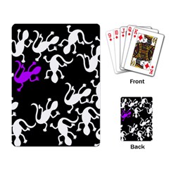 Purple Lizard  Playing Card