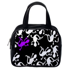 Purple Lizard  Classic Handbags (one Side) by Valentinaart