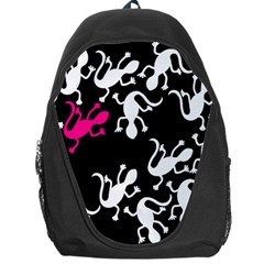 Magenta Lizard Backpack Bag