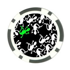 Green Lizards  Poker Chip Card Guards (10 Pack)  by Valentinaart