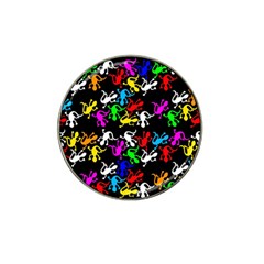 Colorful Lizards Pattern Hat Clip Ball Marker by Valentinaart