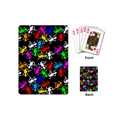 Colorful Lizards Pattern Playing Cards (mini)  by Valentinaart