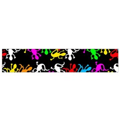 Colorful Lizards Pattern Flano Scarf (small)