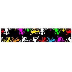 Colorful Lizards Pattern Flano Scarf (large)