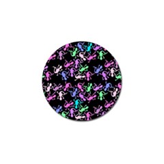 Purple Lizards Pattern Golf Ball Marker by Valentinaart