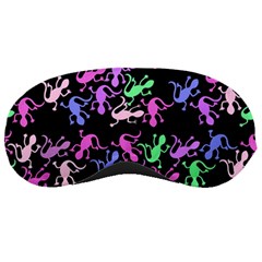 Purple Lizards Pattern Sleeping Masks by Valentinaart