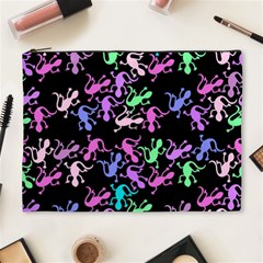 Purple Lizards Pattern Cosmetic Bag (xl) by Valentinaart