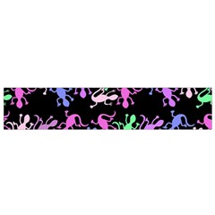 Purple Lizards Pattern Flano Scarf (small)