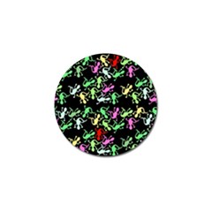 Playful Lizards Pattern Golf Ball Marker (4 Pack) by Valentinaart