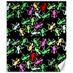 Playful lizards pattern Canvas 8  x 10  8.15 x9.66  Canvas - 1