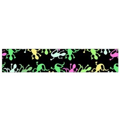 Playful Lizards Pattern Flano Scarf (small)