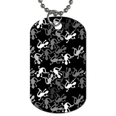 Gray Lizards Dog Tag (two Sides) by Valentinaart