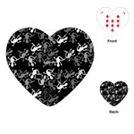 Gray lizards Playing Cards (Heart)  Front