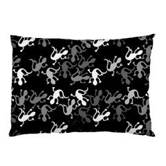 Gray Lizards Pillow Case by Valentinaart