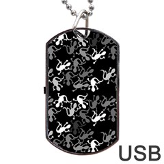 Gray Lizards Dog Tag Usb Flash (one Side)