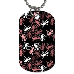 Decorative lizards pattern Dog Tag (One Side)