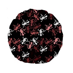 Decorative lizards pattern Standard 15  Premium Round Cushions