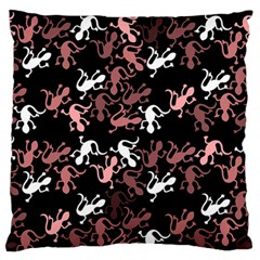 Decorative lizards pattern Large Flano Cushion Case (One Side)