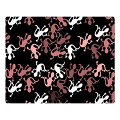 Decorative lizards pattern Double Sided Flano Blanket (Large) 