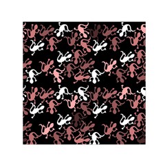 Decorative lizards pattern Small Satin Scarf (Square)