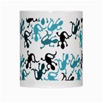 Lizards pattern - blue White Mugs Center