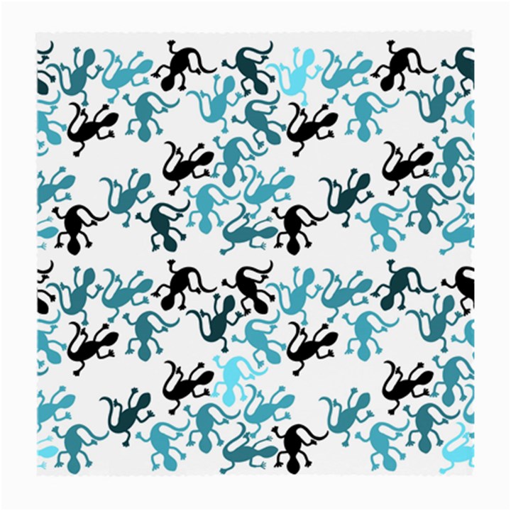 Lizards pattern - blue Medium Glasses Cloth