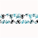 Lizards pattern - blue Large Bar Mats 32 x8.5  Bar Mat