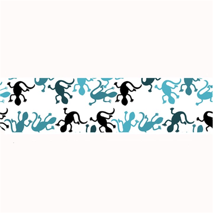 Lizards pattern - blue Large Bar Mats