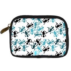 Lizards pattern - blue Digital Camera Cases