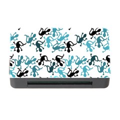 Lizards Pattern - Blue Memory Card Reader With Cf