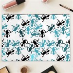 Lizards pattern - blue Cosmetic Bag (XXL)  Front