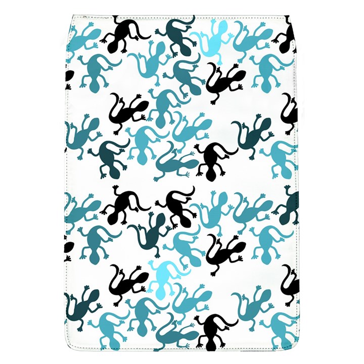 Lizards pattern - blue Flap Covers (L) 