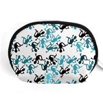 Lizards pattern - blue Accessory Pouches (Medium)  Front