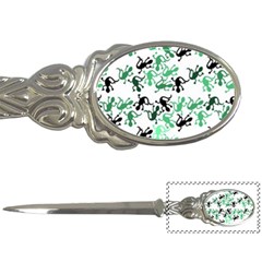 Lizards Pattern - Green Letter Openers by Valentinaart