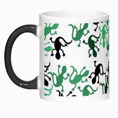 Lizards Pattern - Green Morph Mugs by Valentinaart