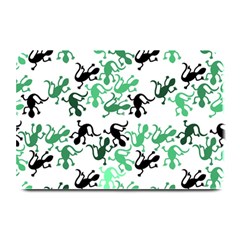 Lizards Pattern - Green Plate Mats by Valentinaart